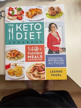 Source Unknown Keto Diet Cookbook — Teal, Red, Yellow, White